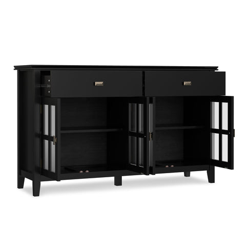 Artisan - Large 4 Door Sideboard Buffet - Black