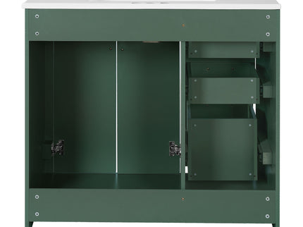 Bathroom Vanity With Sink Combo, Storage Cabinet, Freestanding Set With 3 Drawers & Soft Closing Doors