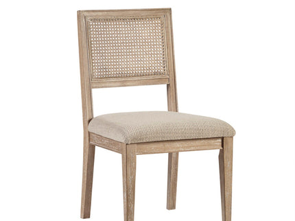 Modern Armless Dining Chair With Cane Back (Set of 2)