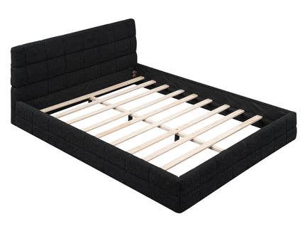Upholstered Platform Bed With Headboard