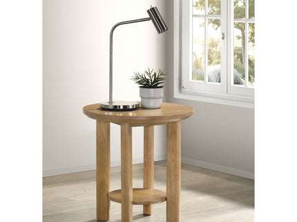 Crispin - Round Table With Lower Shelf