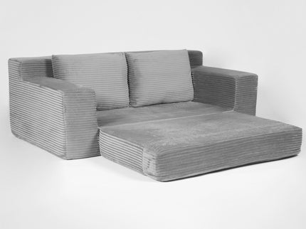 Comfortable Deep Seat Loveseat Sofa Bed, Reversible Cushion With Pillows