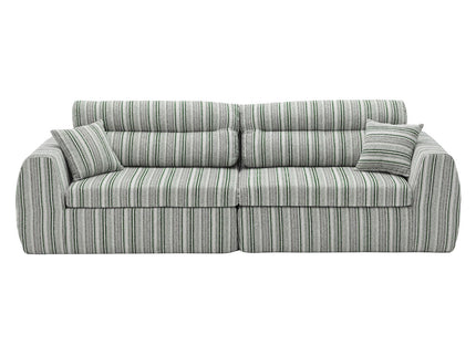 3 Seater, Couch With Throw Pillows For Living Room