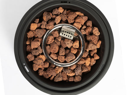 Propane Tabletop Gas Fire Pit, 40000 Btu Round For Outdoor - Black