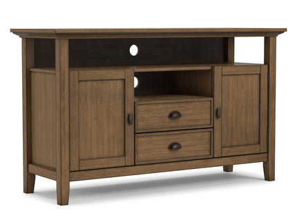 Redmond - Tall TV Media Stand - Rustic Natural Aged Brown