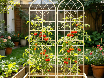 Metal Garden Rustproof Trellis For Climbing Plants Outdoor Flower Support