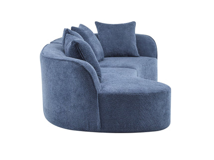 Elegant Curved Sectional Sofa With Full Foam Comfort