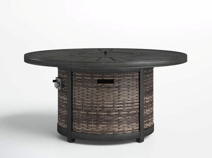Cassara Resort - Propane Outdoor Fire Pit Table - Brown