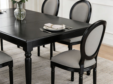 Upholstered & Round Back Dining Chairs (Set of 2)