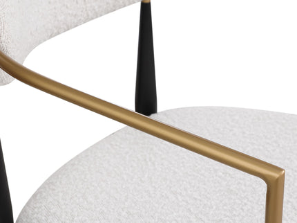 Upholstered Bar Stools With Backs For Kitchen Island (Set of 2) - Beige