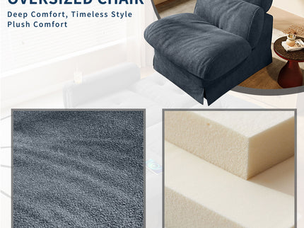 Accent Chair, Soft Medium Firm Upholstery For Living Room