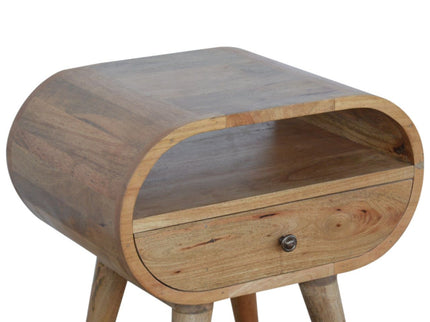 Circular Open Bedside Nightstand