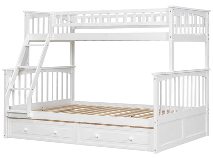 Bunk Bed With Drawers, Convertible Storage Bed