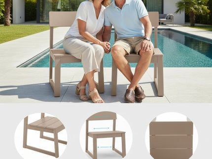 All Weather Patio Dining Chairs (Set of 2)