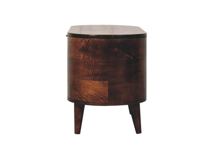 Rounded Lid Up Blanket Box