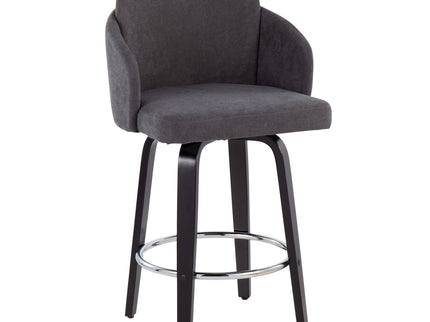 Dahlia - Contemporary Counter Stool Round Footrest (Set of 2)