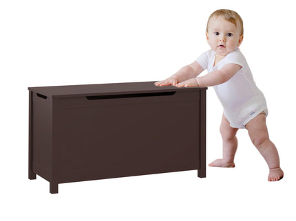 Toy Box Storage With Safety Hinged Lid