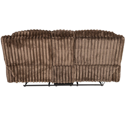 Contemporary Motion Loveseat With Console Storage