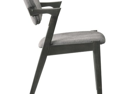 Modern Dining Chair And Zigzag Arm Design (Set of 2)