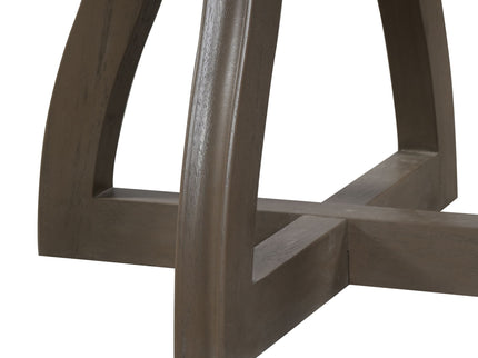 Round Extendable Dining Tabl, Middle Leaf, Curved Legs