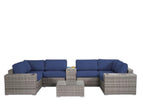 Gray / 2 Pc. U-Shaped Sectional, Table