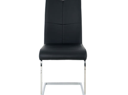 Modern Dining Chairs With Padded Seat And Metal Legs