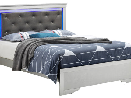 Transitional Elegant King Bed - Champagne