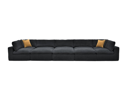 Custom Configuration Modular Sectional With Toss Pillows