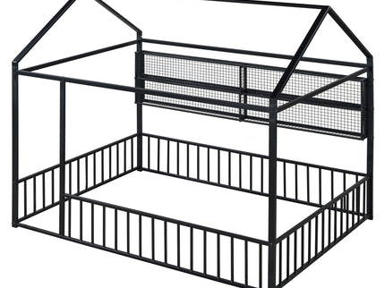 House Frame With Fence And Shelves