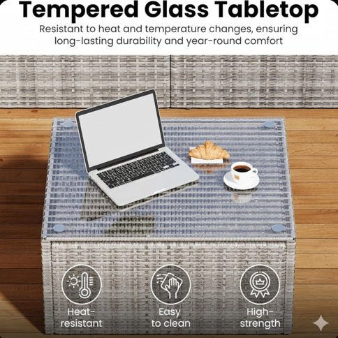 Modern Patio Set With Coffee Table