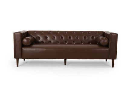 Contemporary 3 Seater Sofa With Tufted Design