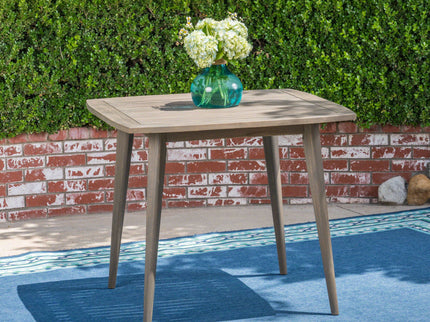 Modern Indoor Square Acacia Wood Dining Table With Toothpick Leg Design