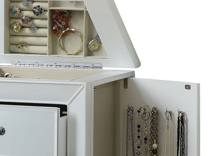 Talor - Jewelry Armoire - White