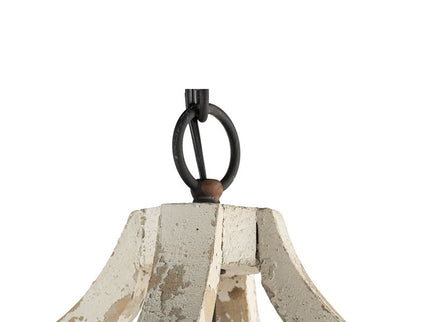 4 Light Chandelier, Hanging Light Fixture With Adjustable Chain For Kitchen, Bulb Not Included - Cream