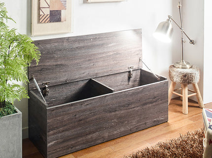 Dean - Storage Bench With Extra Storage - Rustic Gray