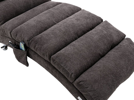Massage Chaise Lounge Indoor With Remote Control, Ergonomic Electric Massage Lounger