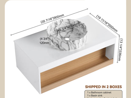 Floating Bathroom Vanity With Vessel Sink