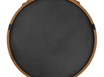 Round Hand Carved Rose Antique Mirror Frame, Wall Mirror For Live Space