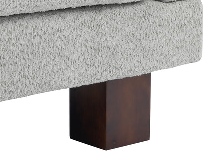Modern Loveseat Sofa, 2 Seater With Square Arms For Living Room