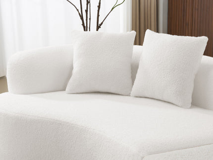 Curved 4 Seater Full Compression Sponge Sofa