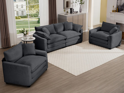 Elegant Oversized Sectional Sofa Set With Deep Seats And Flexible Layout