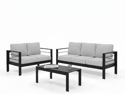 Outdoor Patio Set, All-Weather With Thick Cushions