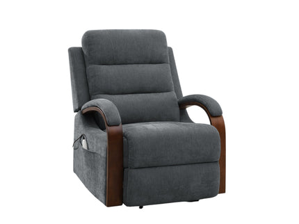 Kayla - Power Recliner With Lift & Heating & Massage (Zero Gravity) - Gray