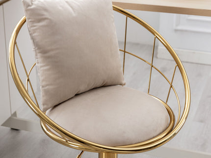 Unique Design Bar Chair, 360 Degree Rotation, Adjustable Height, Suitable For Dining Room And Bar