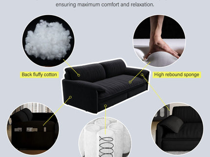 Pull Out 3 In 1 Convertible Sleeper Sofa With Side Storage, Multi Functional