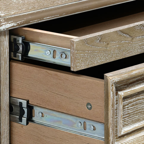 Farmhouse Nightstand With 4 Drawers