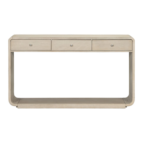Console Table With 3 Drawers And Display Shelf