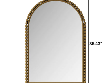 Vintage Iron Art Arch Mirror, Wall Hanging Or Table Display
