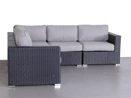 Luxurious Wicker Patio Sectional With Weather Resistant Sunbrella Cushions