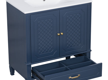 Bathroom Vanity With Sink, Soft Closing Door, Multi Functional Storage